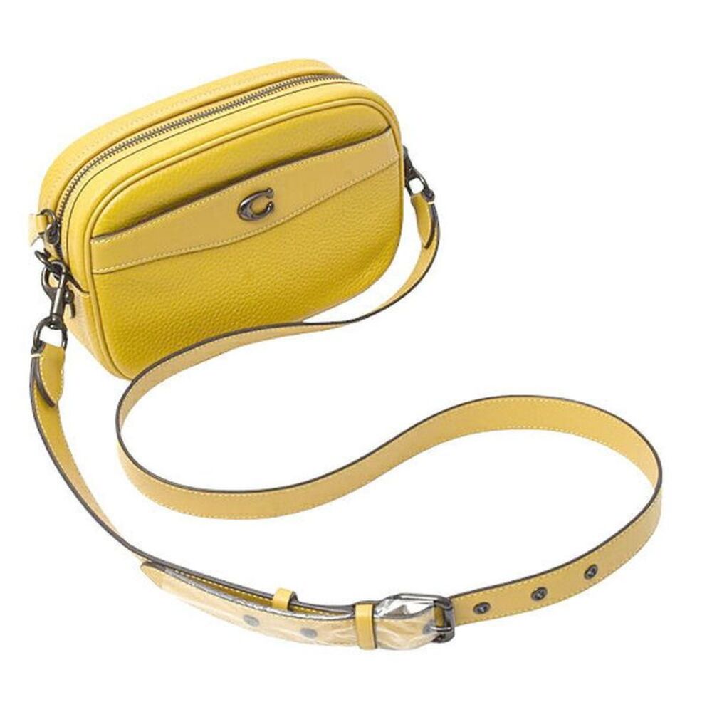 Pre Loved coach Crossbody Bag Leather Women yellow | yellow Crossbody Bags - Picture 4 of 8